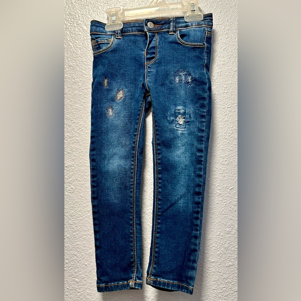 Zara Kids Blue Distressed Jeans
